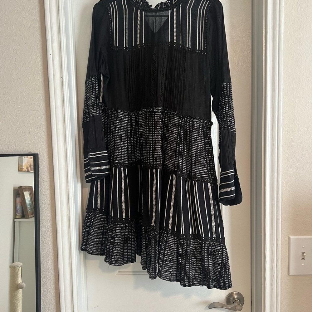 Zara Black and White Mini Dress